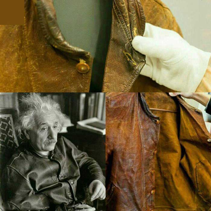 کت چرمی قدیمی آلبرت اینشتین