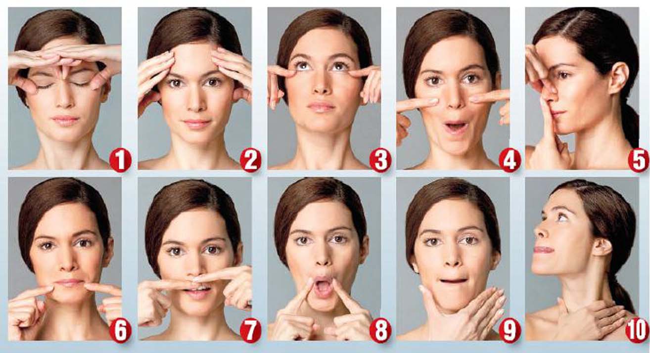 آموزش روش صحیح ماساژ دادن صورت
