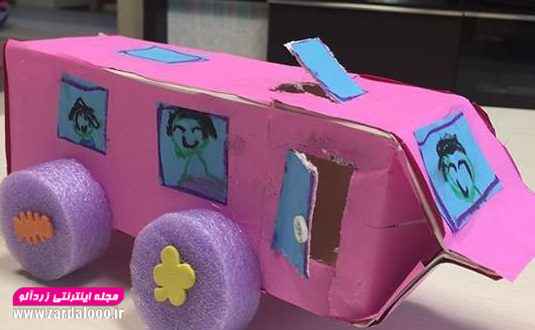 ساخت اسباب بازی برای کودک با پاکت شیر