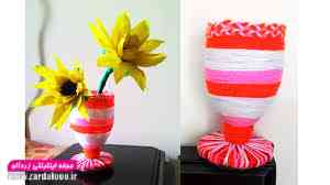 آیده های جالب ساخت گلدان های زیبا با بطری های پلاستیکی