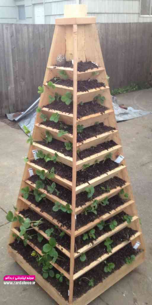 ایده ساخت باغچه چند طبقه