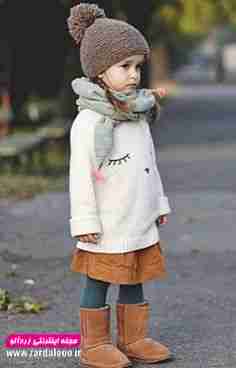 مدل لباس کودکانه دختر بسیار شیک پاییزه و زمستانه