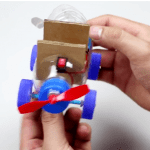 ساخت کاردستی ماشین برای بچه با مواد دور ریختی و آرمیچر