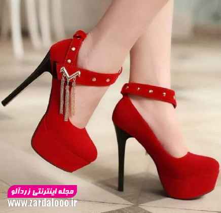کفش های پاشنه بلند - مدل کفش پاشنه بلند قرمز - مدل کفش پاشنه دار زنانه