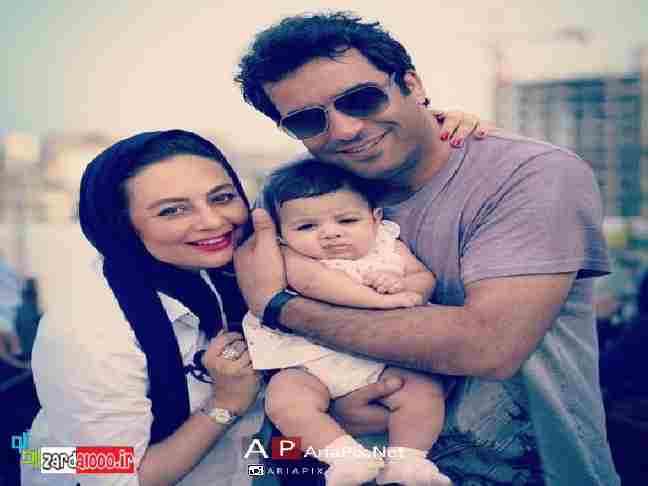 عکس خانوادگی یکتا ناصر به همراه همسرش و دخترش